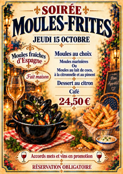 À La Carte à la carte menu: text with food images as decoration