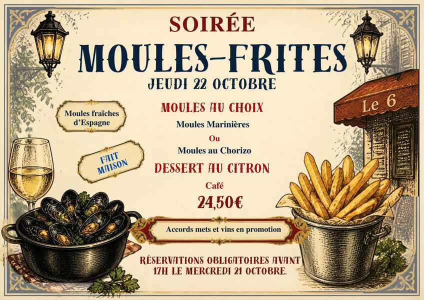 À La Carte à la carte menu: text with food images as decoration