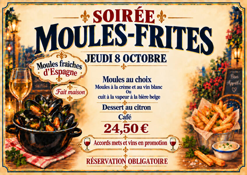 À La Carte à la carte menu: text with food images as decoration