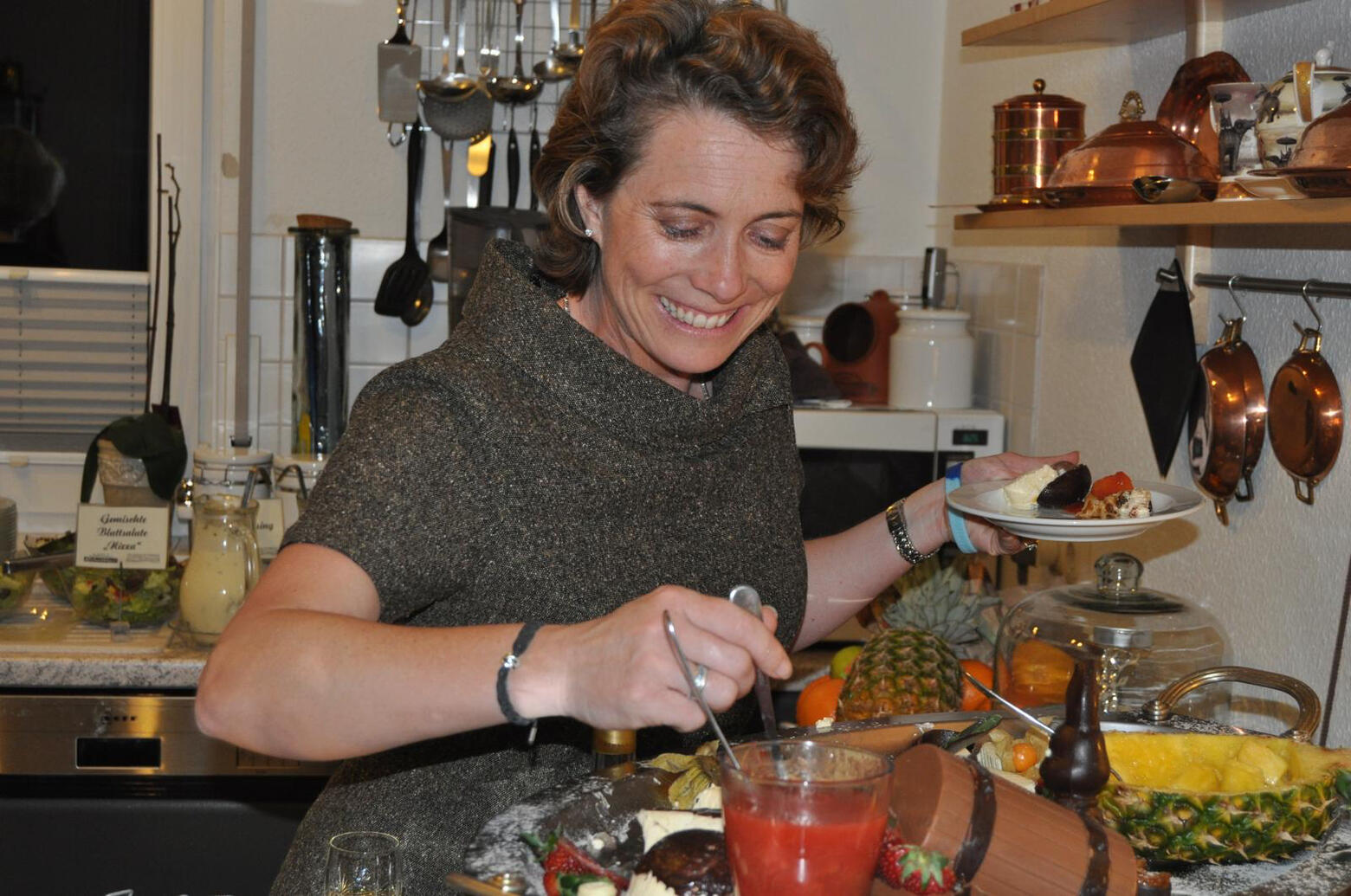 steak on the stone, red wine, tapas and sangria